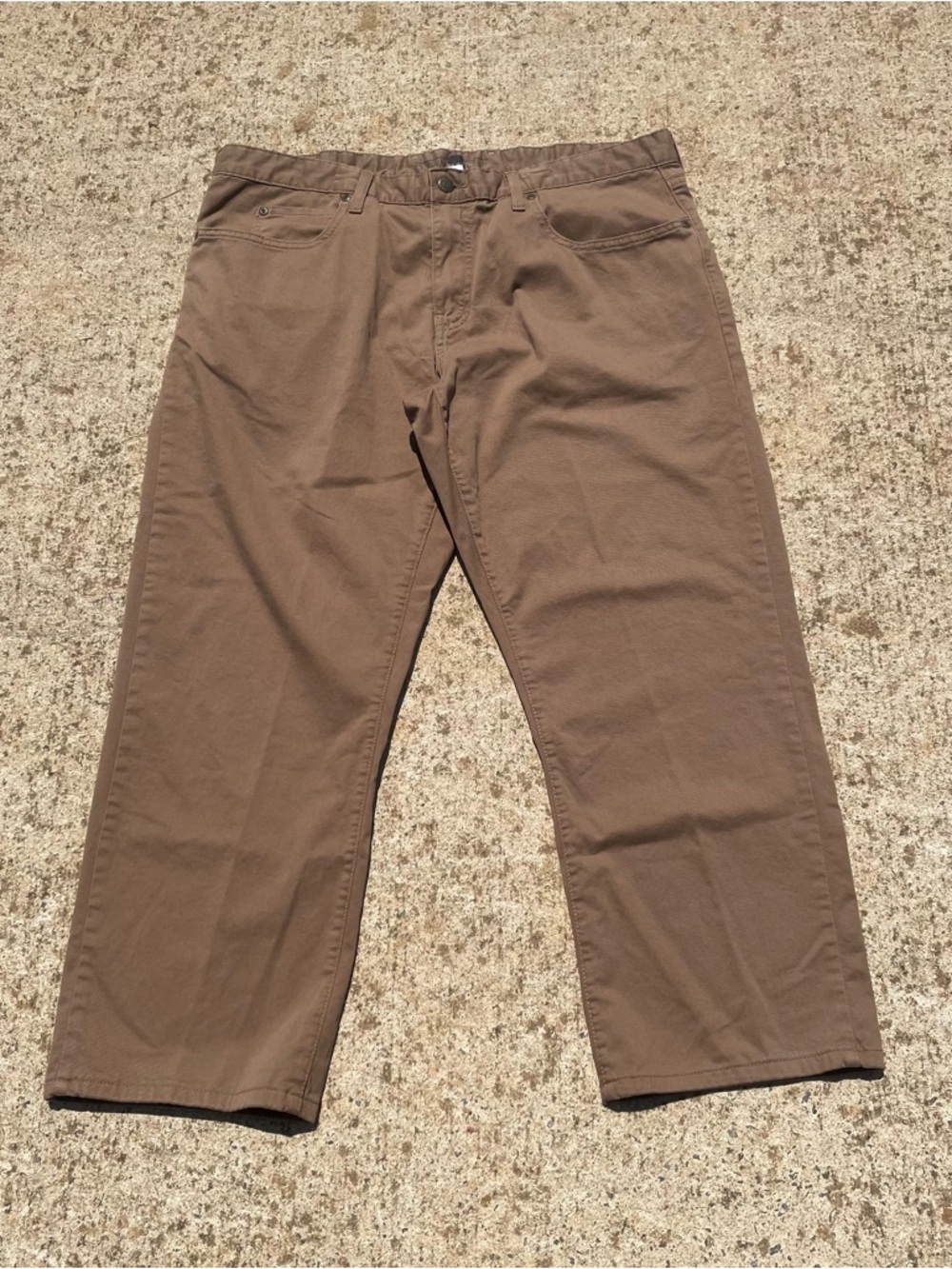 O ran & Coast Men's Brown Straight-Leg Pants 38x30